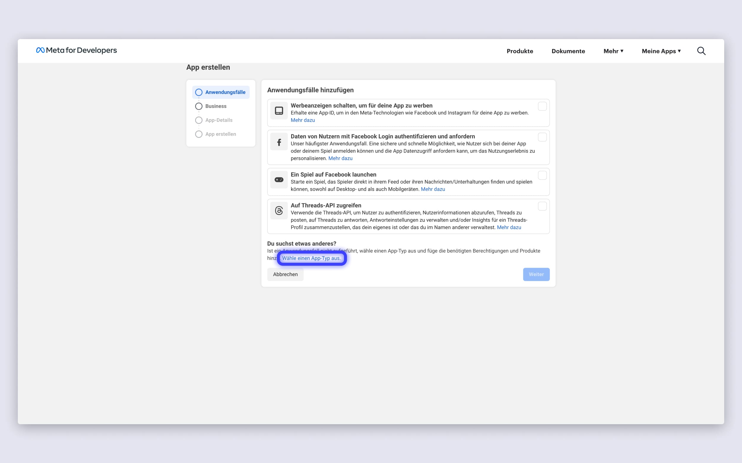Instagram Access Token erzeugen: Meta Developer App Sonstiges App Typ Instagram Access Token erzeugen: Meta Developer App Sonstiges App Typ