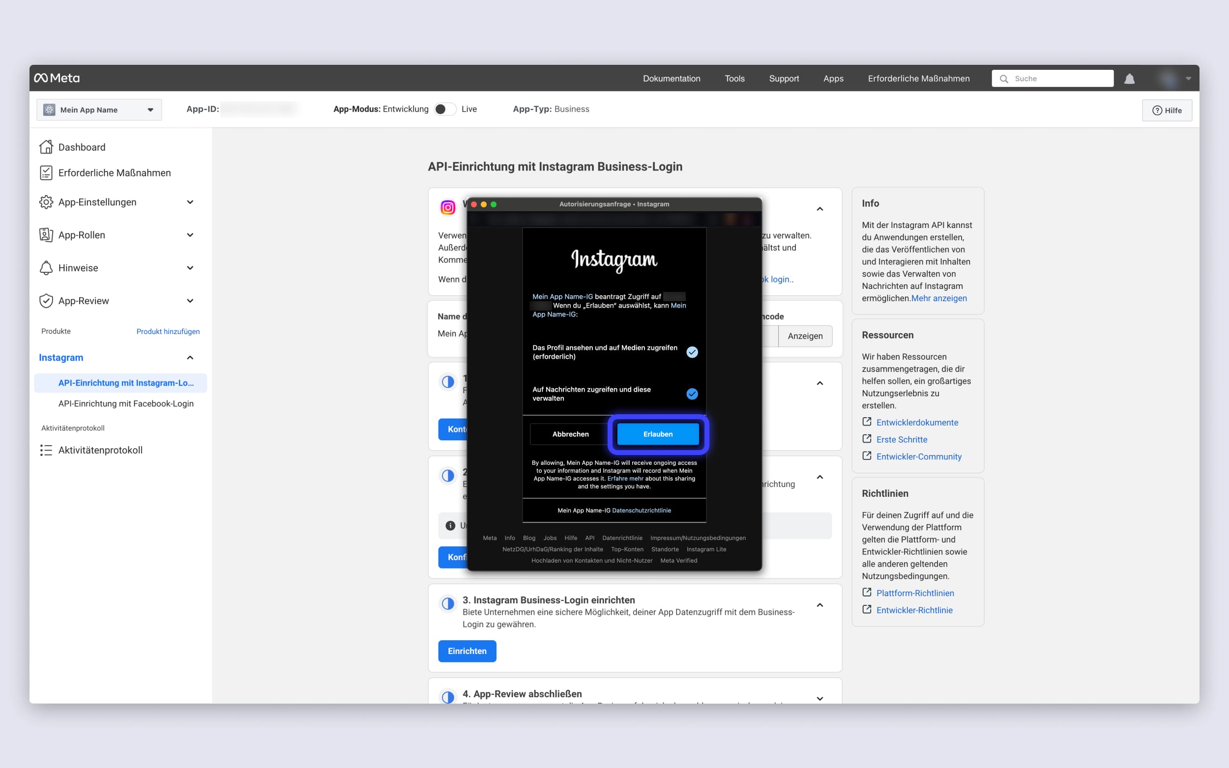 Instagram Access Token erzeugen: Instagram API Berechtigungen vergeben Instagram Access Token erzeugen: Instagram API Berechtigungen vergeben