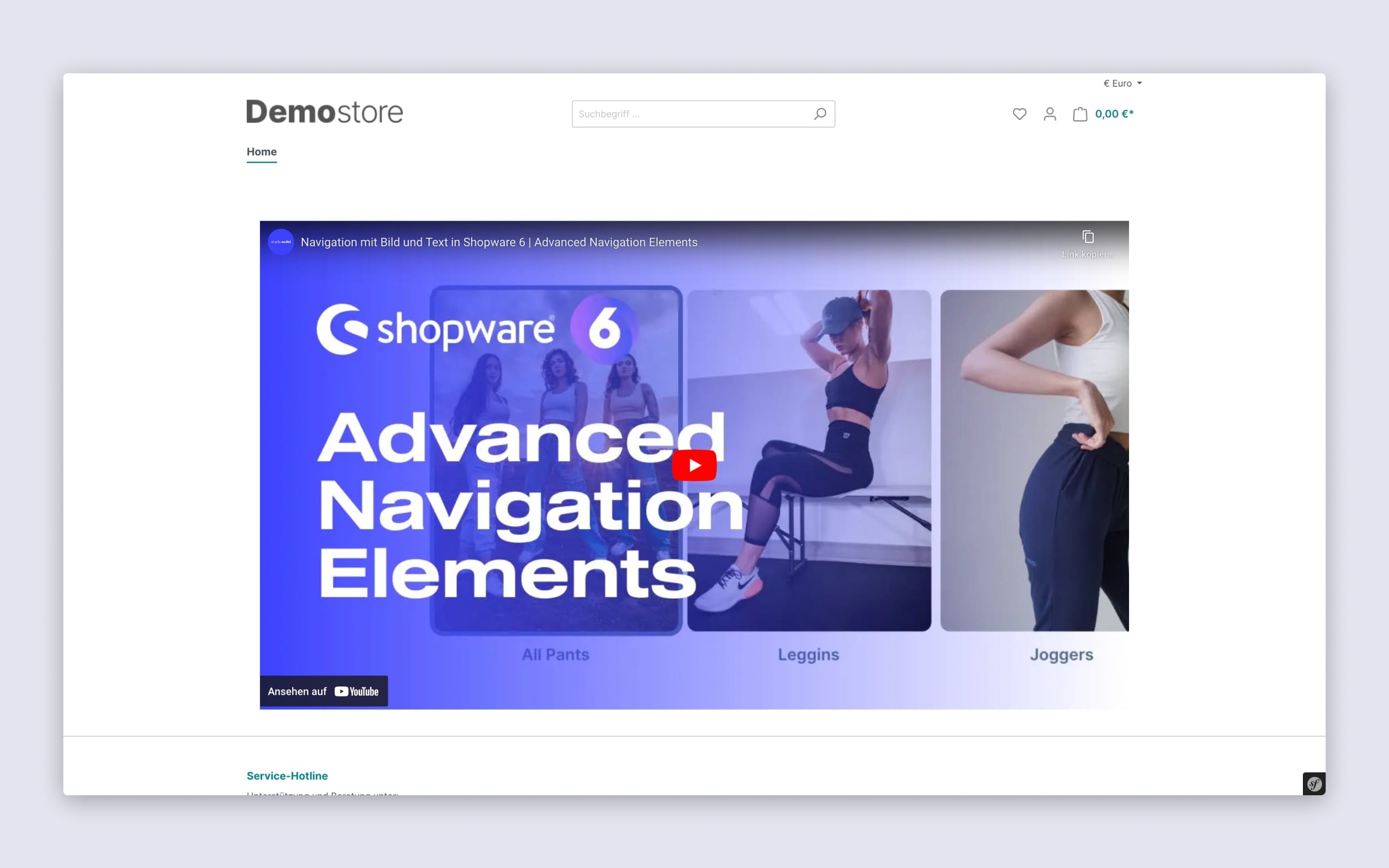 Videos in Shopware 6 einbinden: Storefront