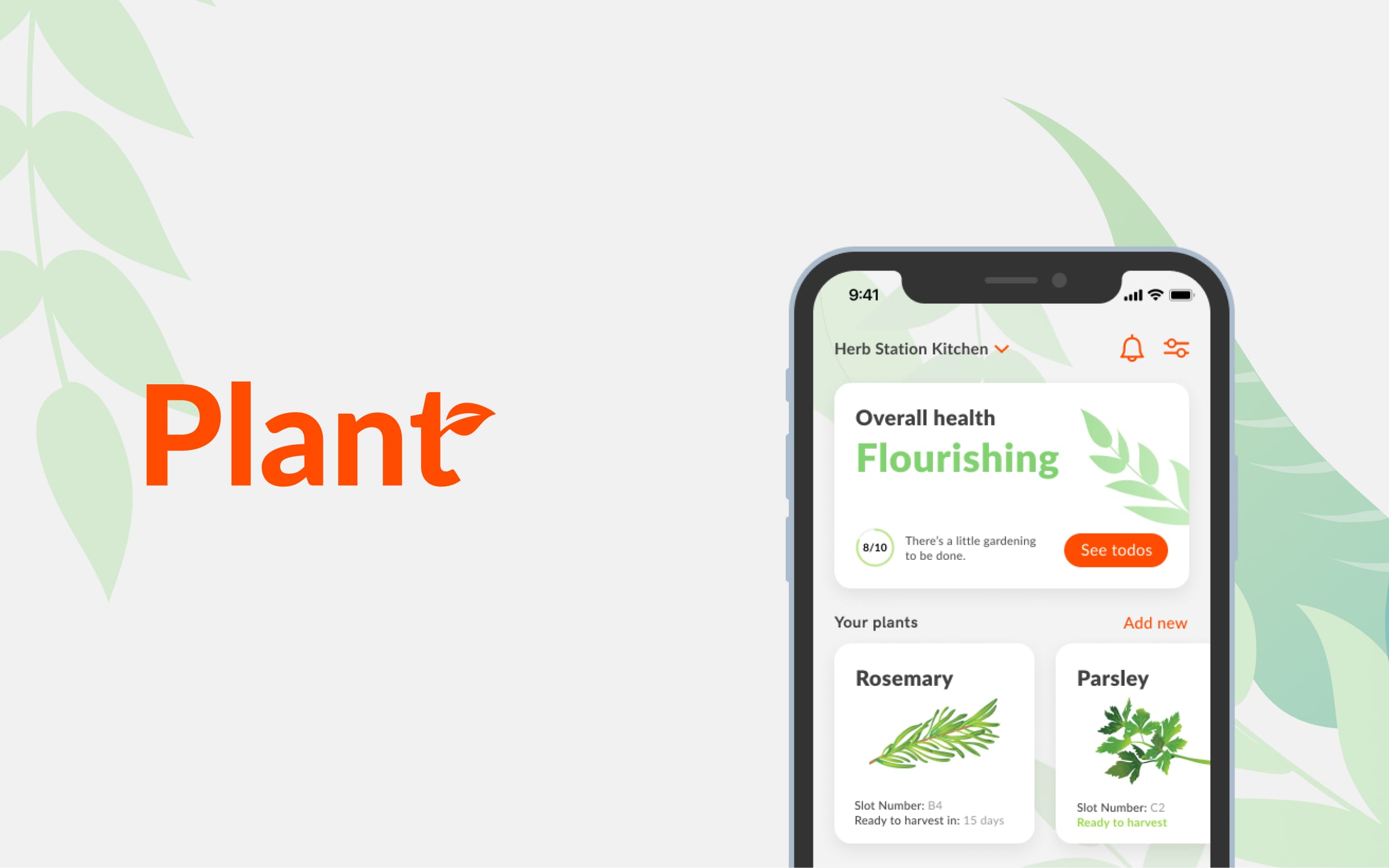 UI/UX-Design App-Entwicklung Plant App