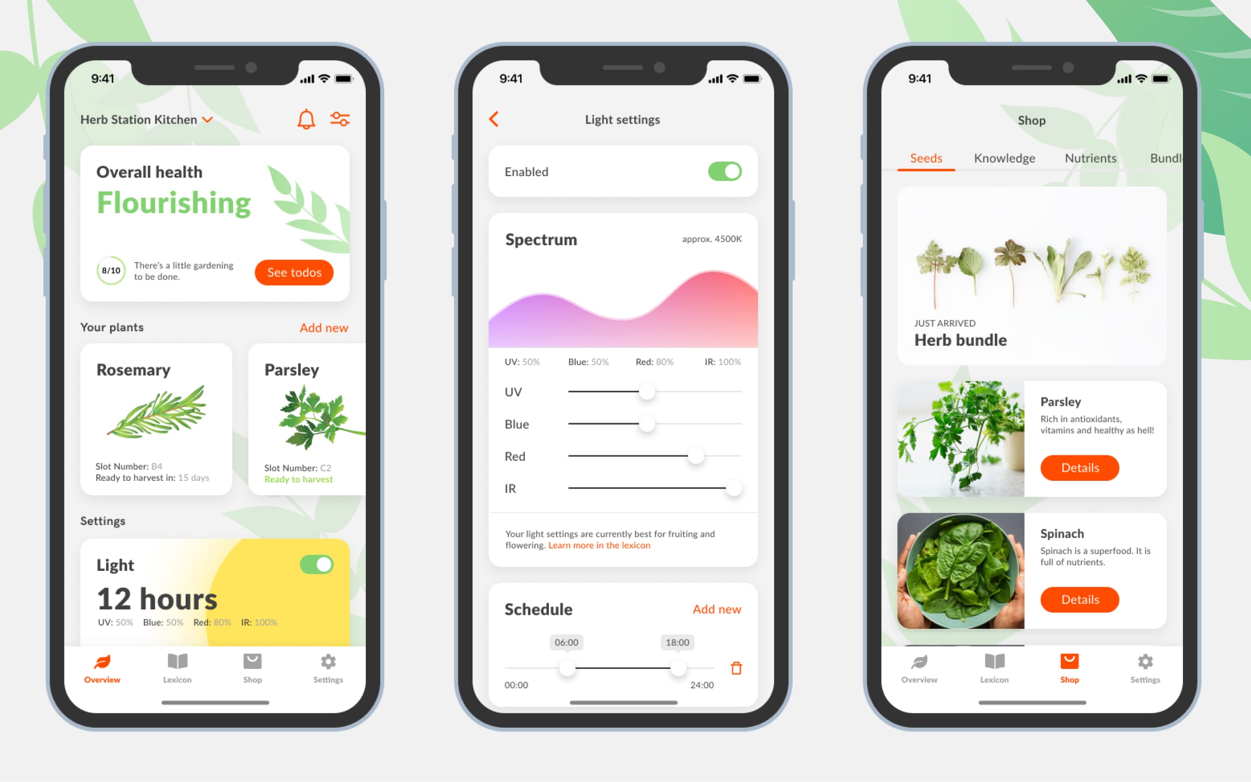 UI/UX-Design App-Entwicklung Plant App